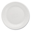 Mediumweight Foam Dinnerware, Plate, 6" Dia, White, 125/Pack