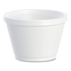 Foam Containers, 6 Oz, White, 50/Bag, 20 Bags/Carton
