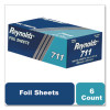 Pop-Up Interfolded Aluminum Foil Sheets, 9 x 10.75, 500/Box, 6 Boxes/Carton