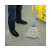 Cut-End Lie-Flat Wet Mop Head, Cotton, 16 Oz, White, 12/Carton