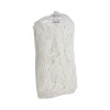 Cut-End Lie-Flat Wet Mop Head, Rayon, 16 Oz, White, 12/Carton