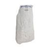 Mop Head, Economical Lie-Flat Head, Rayon Fiber, 20Oz, White, 12/Carton