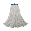 Mop Head, Economical Lie-Flat Head, Rayon Fiber, 20Oz, White, 12/Carton