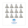Mop Head, Economical Lie-Flat Head, Rayon Fiber, 20 Oz, White, 12/Carton