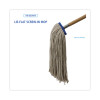 Cut-End Lie-Flat Wet Mop Head, Cotton, 24 Oz, White, 12/Carton