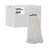 Cut-End Lie-Flat Wet Mop Head, Rayon, 24 Oz, White, 12/Carton