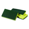 Medium-Duty Scrubbing Sponge 74, 3.6 x 6.1, 0.7" Thick, Yellow/Green, 10/Pack