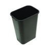 Soft-Sided Wastebasket, 41 Qt, Polyethylene, Black