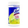 Disinfecting Wipes, 1 Ply, 7 x 7.25, Lemon And Lime Blossom, White, 80 Wipes/Canister, 6 Canisters/Carton