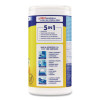 Disinfecting Wipes, 1 Ply, 7 x 7.25, Lemon And Lime Blossom, White, 80 Wipes/Canister, 6 Canisters/Carton