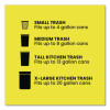 Forceflex Kitchen Drawstring Trash Bags, 13 Gal, Gain Fresh Clean Scent, 24 x 27.38, White, 40 Bags/Box, 6 Boxes/Carton