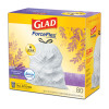 Forceflex Kitchen Drawstring Trash Bags, 13 Gal, Gain Lavender Scent, 24 x 27.38, White, 80 Bags/Box, 3 Boxes/Carton