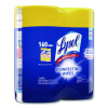 Disinfecting Wipes, 1-Ply, 7 x 7.25, Lemon And Lime Blossom, White, 80 Wipes/Canister, 2 Canisters/Pack, 3 Packs/Carton