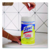 Disinfecting Wipes, 1-Ply, 7 x 7.25, Lemon And Lime Blossom, White, 80 Wipes/Canister, 2 Canisters/Pack, 3 Packs/Carton