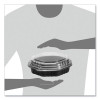 Octaview Hinged-Lid Hot Food Containers, 31 Oz, 9.55 x 9.1 x 3, Black/Clear, Plastic, 100/Carton