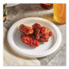 Heavyweight Plastic Plates, 9" Dia, White, 125/Pack, 4 Packs/Carton