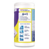 Dual Action Disinfecting Wipes, 1-Ply, 7 x 7.25, Citrus, White/Purple, 75/Canister, 6 Canisters/Carton