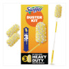 Heavy Duty Dusters With Extendable Handle, 14" To 3 Ft Handle, 1 Handle And 3 Dusters/Kit