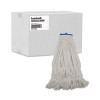 Mop Head, Lie-Flat Head, Rayon Fiber, 24 Oz, White, 12/Carton
