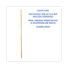 Lie-Flat Screw-In Mop Handle, 1.13" Dia x 60", Natural