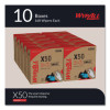 X50 Cloths, Pop-Up Box, 12.5 x 9.1, White, 168/Box, 10 Boxes/Carton