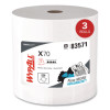 X70 Wipers In a Bucket Refills, No Bucket, 13 x 10, Unscented, White, 220/Rolls, 3 Rolls/Carton
