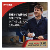 X70 Wipers In a Bucket Refills, No Bucket, 13 x 10, Unscented, White, 220/Rolls, 3 Rolls/Carton