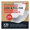 X70 Wipers In a Bucket Refills, No Bucket, 13 x 10, Unscented, White, 220/Rolls, 3 Rolls/Carton