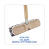 Polystyrene Vehicle Brush With Vinyl Bumper, Black/White Polystyrene Bristles, 10" Brush
