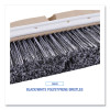 Polystyrene Vehicle Brush With Vinyl Bumper, Black/White Polystyrene Bristles, 10" Brush