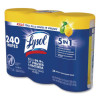 Disinfecting Wipes, 1-Ply, 7 x 7.25, Lemon And Lime Blossom, White, 80 Wipes/Canister, 3 Canisters/Pack, 2 Packs/Carton
