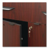 Hospitality Cart With Drop Leaves, Engineered Wood, 3 Shelves, 1 Drawer, 32.5" To 56.25" x 20.5" x 38.75", Mahogany
