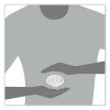 Lift n' Lock Plastic Hot Cup Lids, Fits 8 Oz Hot Cups, White, 1,000/Carton