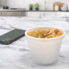 Food Containers, Squat, 8 Oz, White, Foam, 1,000/Carton