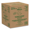 Foam Hinged Lid Container, Performer Perforated Lid, 9 X 9.4 X 3, White, 100/Bag, 2 Bag/Carton