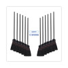 Maid Broom, Plastic Bristles, 54" Overall Length, Dozen