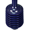 Deluxe Professional Plunger, 11.2" Plastic Handle, 6" Dia, Black, 6/Carton