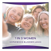 Discreet Incontinence Liners, Very Light Absorbency, Long, 44/Pack, 3 Packs/Carton