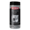 Stainless Steel Wipes, 1-Ply, 7 x 8, White, 30/Canister, 4 Canisters/Carton