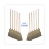Warehouse Broom, Corn Fiber Bristles, 56" Overall Length, Natural, 12/Carton