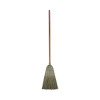 Warehouse Broom, Yucca Corn Fiber Bristles, 56" Overalll Length, Natural, 12/Carton