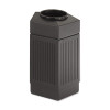 Canmeleon Indoor/Outdoor Pentagon Receptacle, 30 Gal, Polyethylene, Black