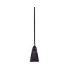 Flag Tipped Poly Lobby Brooms, Flag Tipped Poly Bristles, 38" Overall Length, Natural/Black, 12/Carton