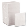 Bevnap Beverage Napkins, 1-Ply, 9.5 x 9.5, White, 4,000/Carton