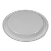 Plastic Dinnerware, Plates, 9" Dia, White, 500/Carton