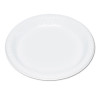 Plastic Dinnerware, Plates, 9" Dia, White, 500/Carton