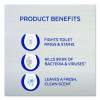 Disinfectant Toilet Bowl Cleaner w/Lime/Rust Remover, Atlantic Fresh Scent, 24 Oz Angle-Neck Bottle, 9/Carton