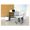 Step-On Medical Receptacle, 3 Gal, Steel, White