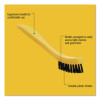 Synthetic-Fill Tile And Grout Brush, Black Plastic Bristles, 2.5" Brush, 8.5" Yellow Plastic Handle