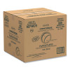 Concorde Foam Plate, 3-Compartment Plate, 9" Dia, White, 125/Pack, 4 Packs/Carton